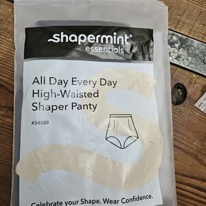 Shapermint Essentials All Day Every Day High-Waisted Shaper Panty - Beige